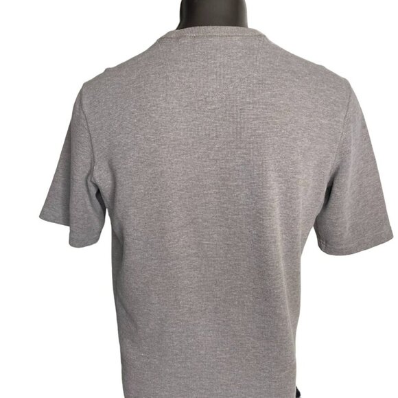 Eddie Bauer Waffle Knit Outdoor Short Sleeve Shirt u Size Large Gray - Picture 6 of 11